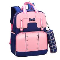 logo 儿童书包小学生schoolbag学院风PU皮耐磨英伦风女印字