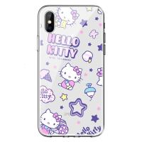 HelloKitty苹果XS手机壳适用iPhoneX卡通8plus硅胶IMD透明保护套