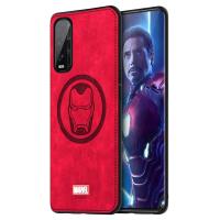 漫威正版适用OPPO Find X2手机壳 布纹Find X2软边防摔保护套