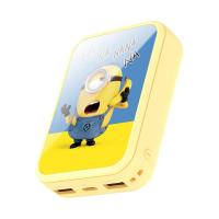 Minions小人双面玻璃充电宝10000毫安大容量卡通聚合物移动电源