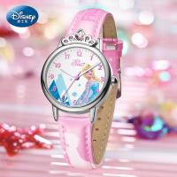 迪士尼儿童手表女冰雪奇缘小学生艾莎公主防水指针式女孩女童手表