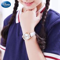 迪士尼手表女学生韩版简约时尚防水中学生女生女孩指针式儿童手表