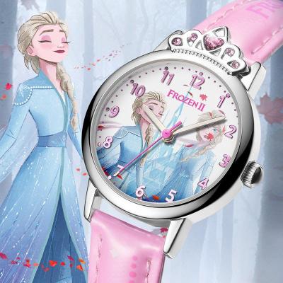 迪士尼冰雪奇缘公主手表女孩可爱卡通幼儿防水防摔儿童手表小学生