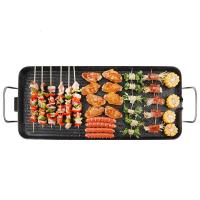 荣事达韩式不粘电烤炉无烟烤肉铁板烧烤肉锅麦饭石涂层 小号