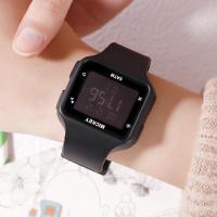 多功能运动手表 防水可游泳电子手表 方形学生儿童手表 蓝色