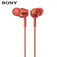 MDR-EX255AP入耳式通用重低音线控带麦通话运动K歌耳机 红色