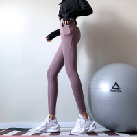 珂卡慕(KEKAMU)健身女孩插兜高腰紧身运动裤高弹力跑步训练瑜伽长裤显瘦