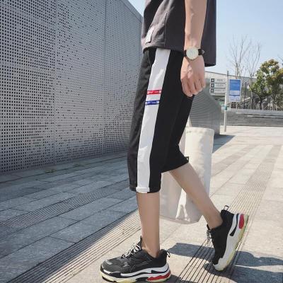 珂卡慕(KEKAMU)男士夏季新款韩版运动宽松薄款沙滩男裤七分裤