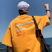 珂卡慕(KEKAMU)短袖T恤男装2020夏季新款潮流内搭打底衫棉质体恤