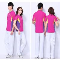 珂卡慕(KEKAMU)夏季新款韩版短袖女广场舞服饰立领运动服套装团体服装