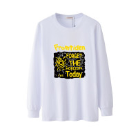 珂卡慕(KEKAMU)春秋男士长袖T恤圆领男装上衣加肥码袖特体大胖子