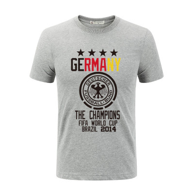珂卡慕(KEKAMU)欧洲杯德国队球衣 男短袖T恤足球训练服