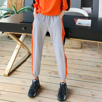 珂卡慕(KEKAMU)休闲套装女士2020秋季新款七分袖宽松运动服学生韩版卫衣洋气两件套