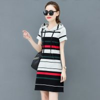 珂卡慕(KEKAMU)女士夏季新款连帽短袖裙子显瘦运动休闲连衣裙网球羽毛球健身短裙