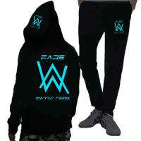 珂卡慕(KEKAMU)艾伦沃克DJ套头连帽卫衣Alan Walker电音Faded外套男女长裤子休闲服套装