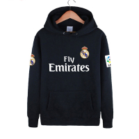 珂卡慕(KEKAMU)皇家马德里足球服连帽卫衣男士季西甲队服球衣皇马长袖外套训练运动套头衫