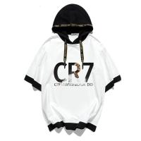珂卡慕(KEKAMU)尤文图斯尤文C罗7号CR7衣服纳尔多Ronaldo五分袖短袖T恤连帽卫衣