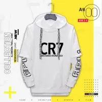 珂卡慕(KEKAMU)C罗小罗纳尔多长袖足球衣服CR7球迷服尤文葡萄牙队7号球衣加绒卫衣外套