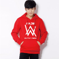 珂卡慕(KEKAMU)艾伦沃克潮流宽松学生长袖衫Alan Walker卫衣男连套头衫帽faded休闲外套