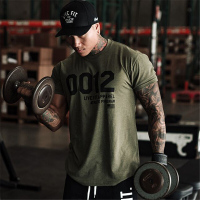 珂卡慕(KEKAMU)2020新款袖男T恤半袖健身显肌肉圆领透气弹力训练大码