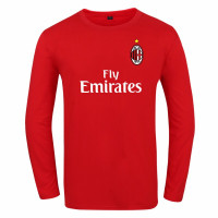 珂卡慕(KEKAMU)尤文图斯皇马曼联AC米兰阿森纳长袖足球训练服男士棉圆领T恤衫