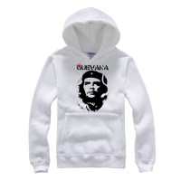 珂卡慕(KEKAMU)秋季古巴英雄切格瓦拉摇滚休闲套头卫衣连帽外套大码男装