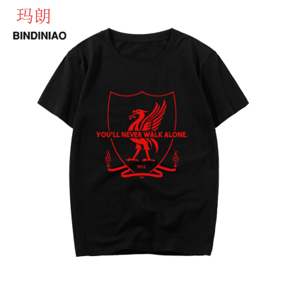 珂卡慕(KEKAMU)红军利物浦火鸟欧冠足球衣服周边纪念衫夏季棉短袖T恤