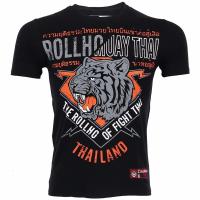 珂卡慕(KEKAMU)播求老虎MMA搏击运动短袖T恤UFC综合格斗训练健身泰拳上衣 黑色短袖版