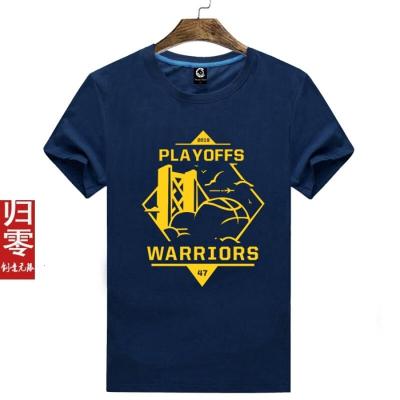 珂卡慕(KEKAMU)季后赛勇士主场短袖T恤库里汤普森杜兰特篮球运动半袖衫