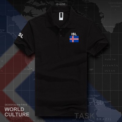 珂卡慕(KEKAMU)冰岛男装运动翻领Polo衫短袖国家队服夏季足球棉T恤