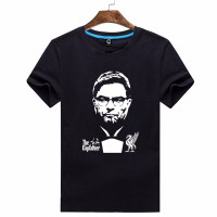 珂卡慕(KEKAMU)红军Klopp利物浦球迷T恤克洛普棉圆领短袖男足球迷安菲尔德教父