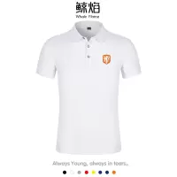 珂卡慕(KEKAMU)荷兰队橙衣军团翻领POLO衫T恤欧洲杯球迷运动短袖