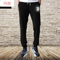 珂卡慕(KEKAMU)尤文图斯C罗CR7夜光小脚运动裤子足球休闲裤荧光卫裤