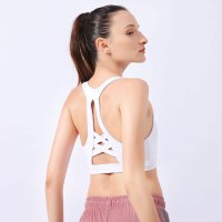 珂卡慕(KEKAMU)[显身材]文胸背心式运动内衣女士美背无钢圈胸罩瑜伽健身服