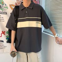 珂卡慕(KEKAMU)短袖T恤男2020夏季新款港风polo衫男生韩版帅气宽松百搭体恤潮流网红上衣