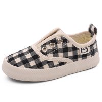 珂卡慕(KEKAMU)布鞋一脚蹬2020春新款儿童帆布鞋板鞋休闲鞋韩版潮鞋透气运动球鞋