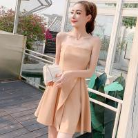 珂卡慕(KEKAMU)很仙的法国小众连衣裙2020夏新款性感修身显瘦抹胸短裙子A字裙女