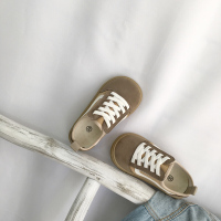 珂卡慕(KEKAMU)男孩帆布鞋小童板鞋幼儿园鞋一脚蹬女童春秋新款韩版休闲鞋软底潮