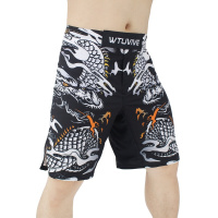 珂卡慕(KEKAMU)成人男士MMA自由搏击拳击训练短裤夏季UFC综合格斗健身散打服运动裤 WT-DK1 WT-DK1