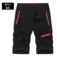 珂卡慕(KEKAMU)5分裤子男夏季薄款户外运动宽松大码弹力速干透气冰丝短裤