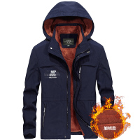 珂卡慕(KEKAMU)男款外套2020春款休闲韩版上衣青年宽松运动风衣男加绒加厚夹克衫