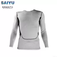 珂卡慕(KEKAMU)春季跑步运动训练健身衣速干弹力篮球打底长袖紧身衣