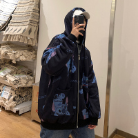 珂卡慕(KEKAMU)史迪仔卫衣很仙的慵懒风女宽松韩版小众潮ins春秋薄款二八月外套