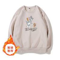 珂卡慕(KEKAMU)猫和老鼠联名卫衣圆领2020新款女装潮ins鞠婧祎宽松韩版加绒加厚长袖女生女式