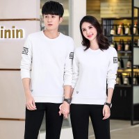 珂卡慕(KEKAMU)情侣套装春款运动男春秋圆领休闲两件套韩版潮流运动服大码卫衣男外套