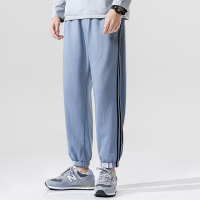 珂卡慕(KEKAMU男生卫裤男 春款士休闲长裤运动裤子韩版春潮流哈伦小脚束脚工装裤