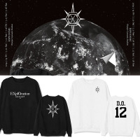 珂卡慕(KEKAMU)EXO周边五巡PLANET#5演唱会同款应援衣服圆领卫衣薄款宽松男女