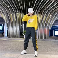 珂卡慕(KEKAMU)设计师品牌女装 潮牌春装2020新款学生气质韩版宽松时尚鬼步舞两件套早秋款休闲运动套装女