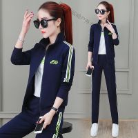 珂卡慕(KEKAMU)设计师品牌女装 潮牌女装春装2020年春春季新款时尚女装春天运动服套装女三件套休闲跑步装卫衣