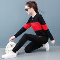 珂卡慕(KEKAMU)设计师品牌女装 潮牌女装春装长袖时尚休闲运动服套装女纯棉衣服2020春季春装新款两件套潮